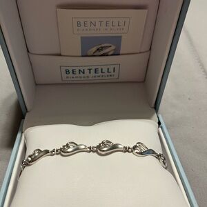Silver Bracelet with Intricate Link Design